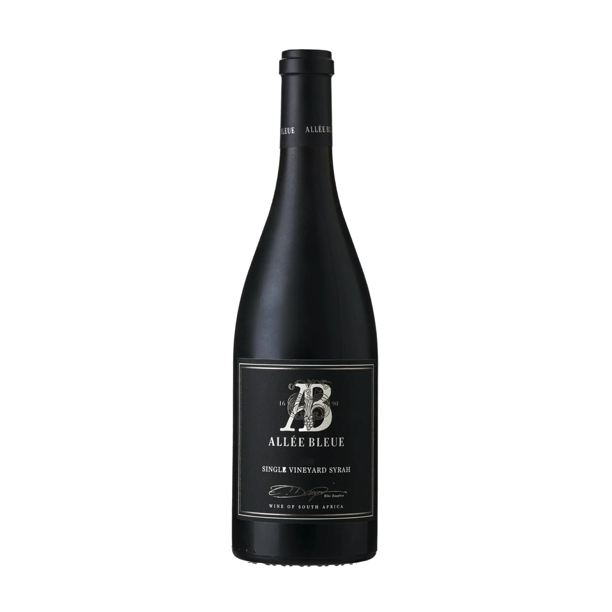 Allée Bleue Wine Estate-Rotwein-Syrah-Südafrika-Franschhoek-Black Series Single Vineyard Syrah 2018-WINECOM