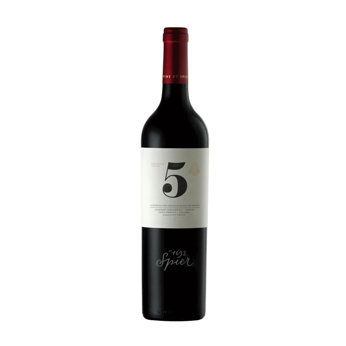 Spier-Rotwein-Cuvée-Südafrika-Coastal Region-Creative Block 5 2021-WINECOM