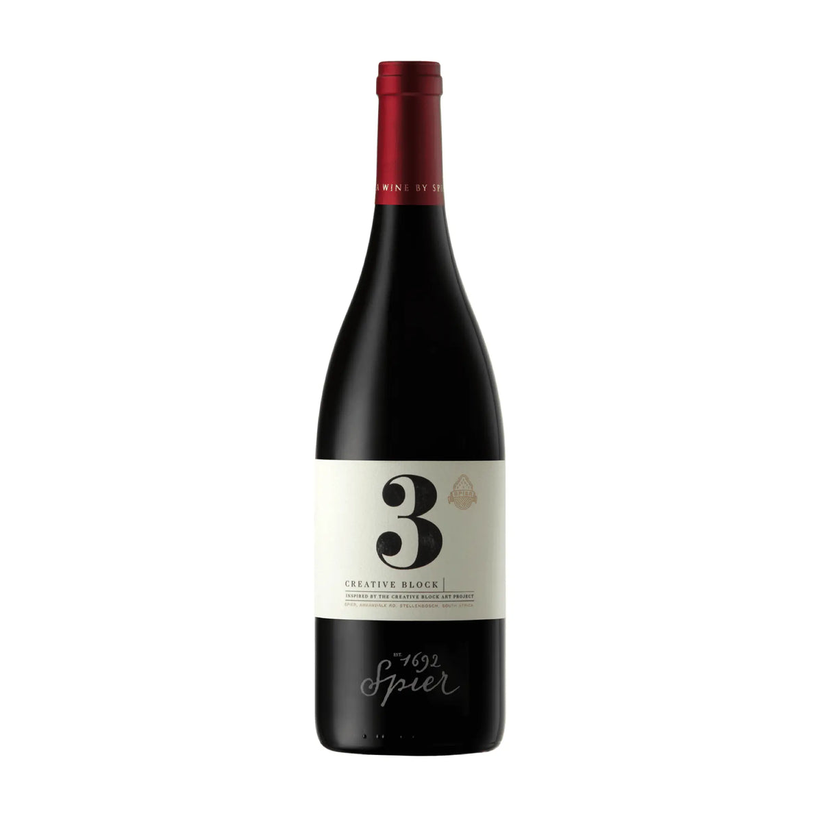 Spier-Rotwein-Cuvée-Südafrika-Coastal Region-Creative Block 3 2020-WINECOM