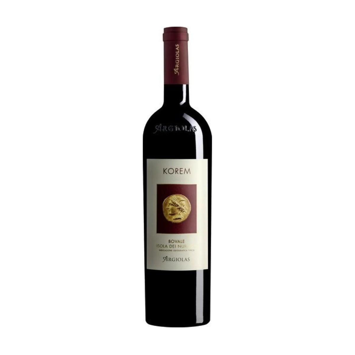 Argiolas-Rotwein-Cuvée-Italien-Sardinien-Korem Isola dei Nuraghi rosso 0.375l-WINECOM