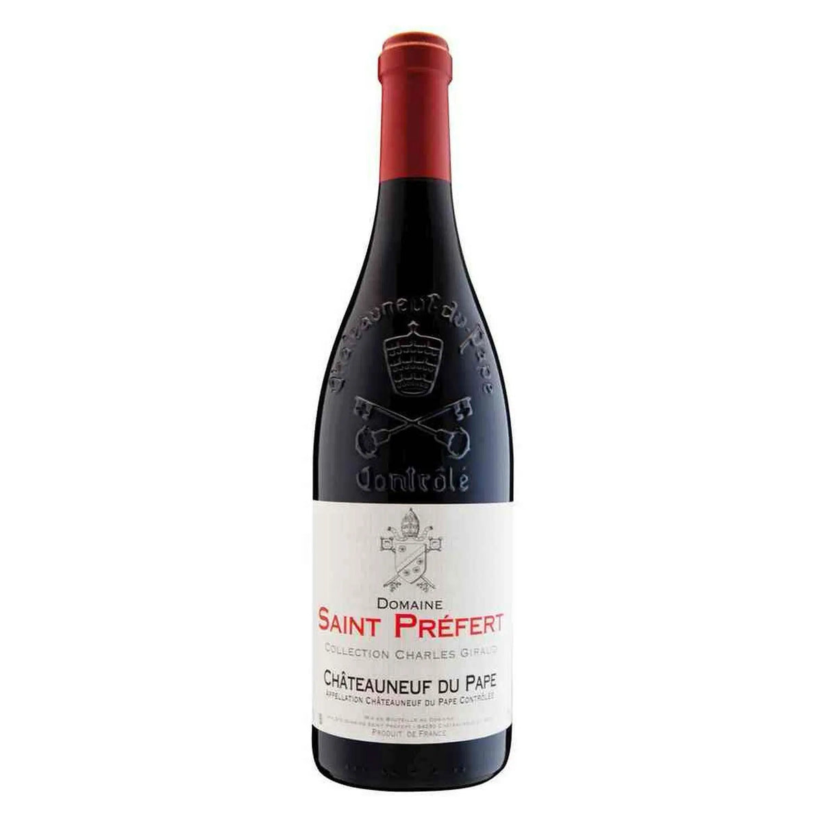 Saint Prefert, 2014 Châteauneuf du Pape Charles Giraud, Rotwein aus der Region Rhone, Frankreich