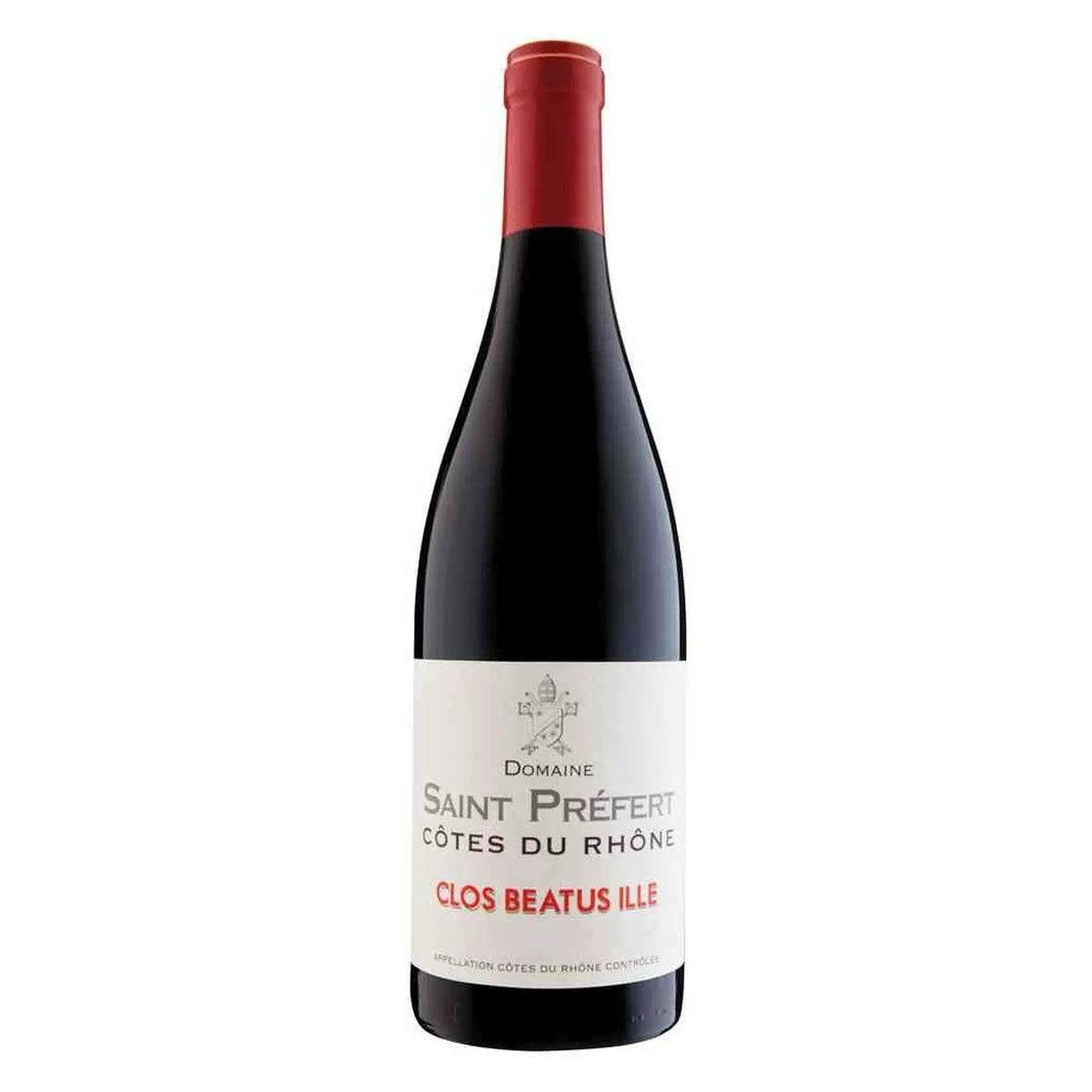 Saint Prefert, 2017 Côtes du Rhône Beatus Ille, Rotwein aus der Region Rhone, Frankreich