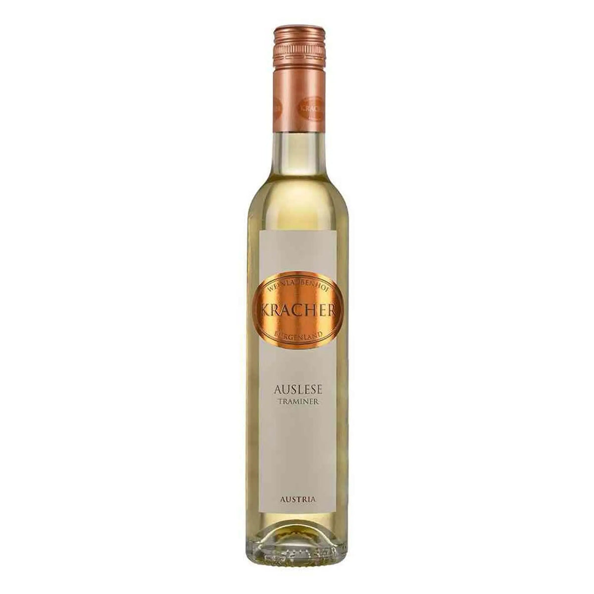 Weinlaubenhof Kracher, 2018 Auslese Traminer, Süßwein aus der Region Burgenland, Österreich