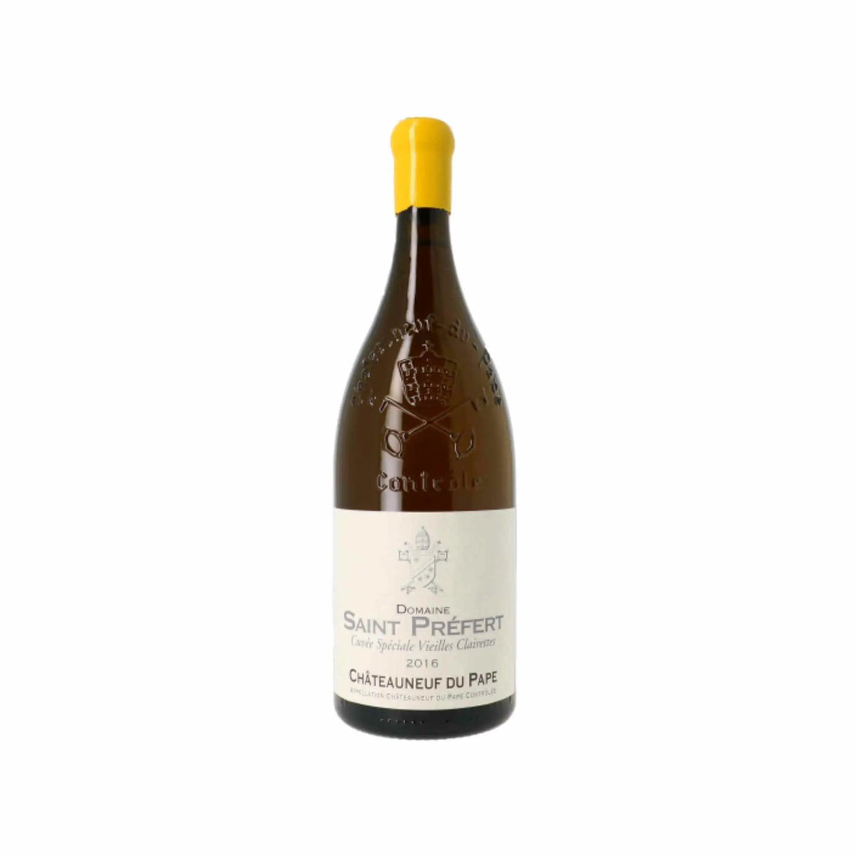 Saint Prefert, Blanc Cuvee Speciale Vieilles Clairettes, Weißwein aus der Region Rhone, Frankreich