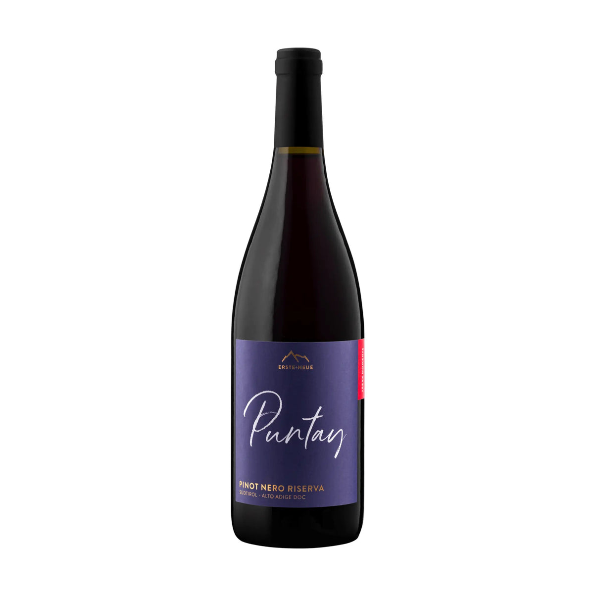 Erste+Neue -Puntay Pinot Nero Riserva DOC, Rotwein aus der Region Suedtirol, Italien