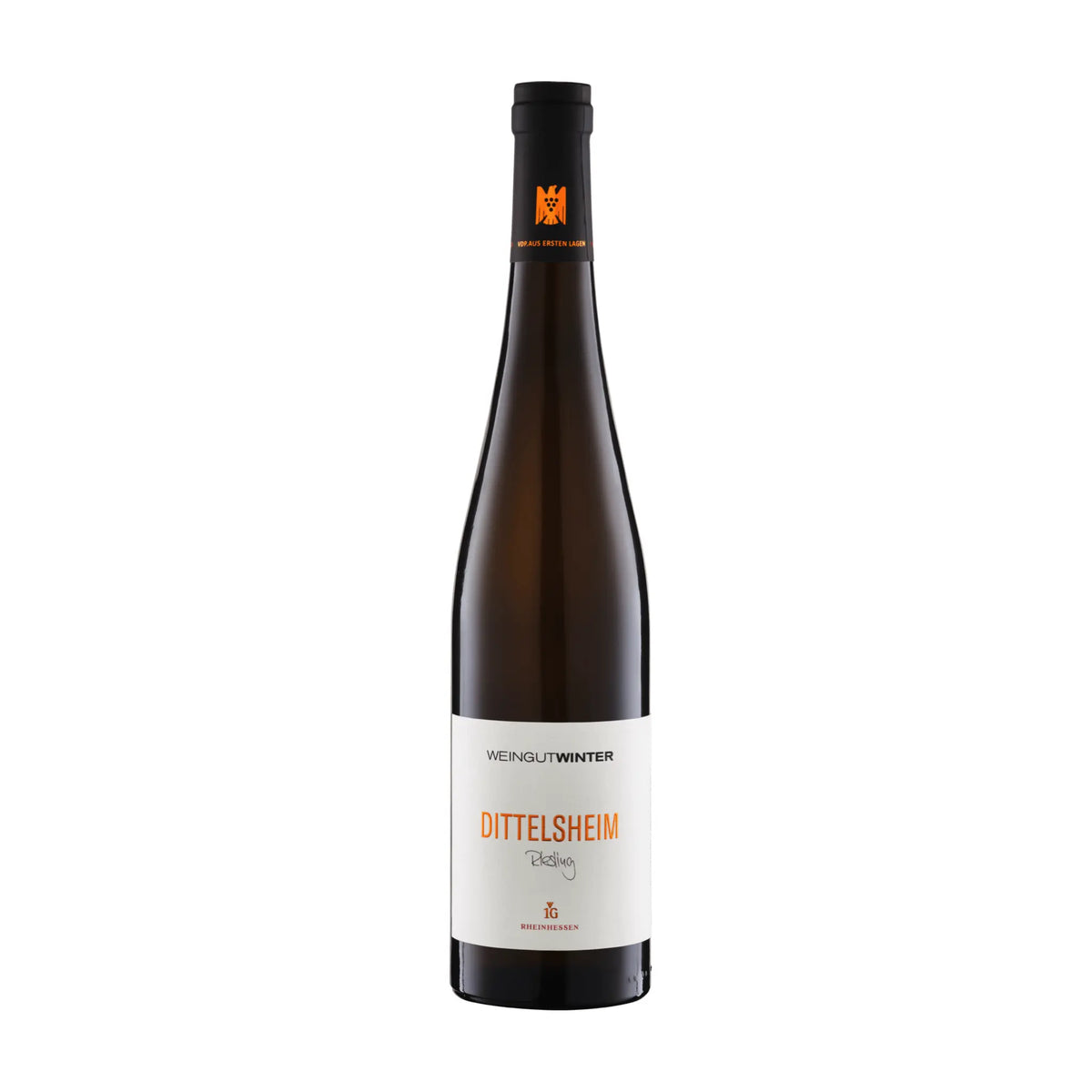 Weingut Winter-Riesling Aus Ersten Lagen trocken, Weißwein aus der Region Rheinhessen, Deutschland