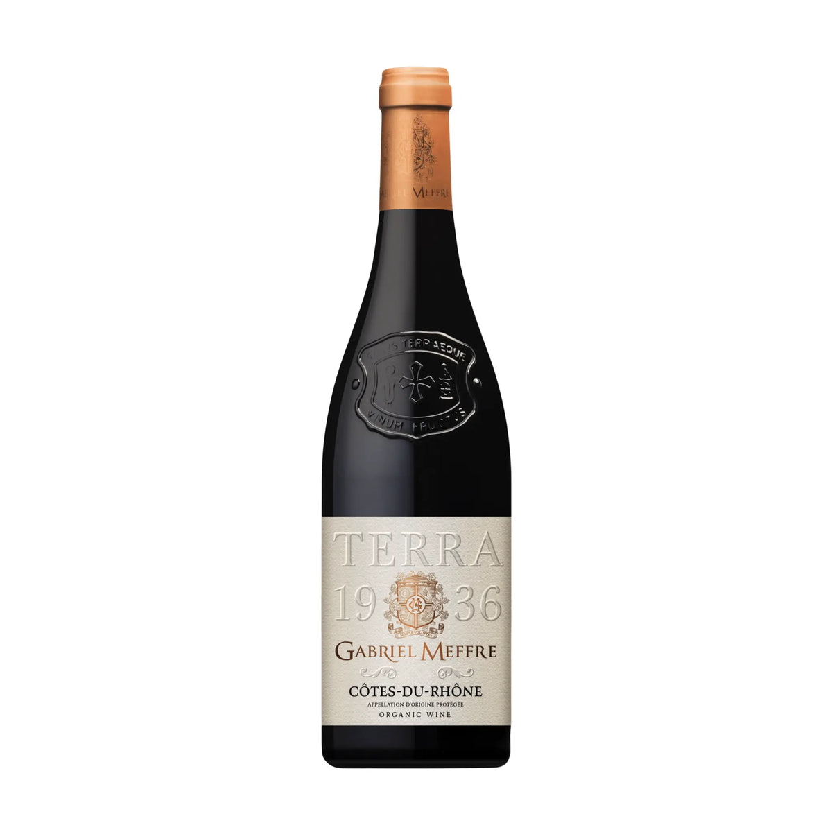 Gabriel Meffre-Côtes du Rhône Rouge Bio, Rotwein aus der Region Rhône, Frankreich