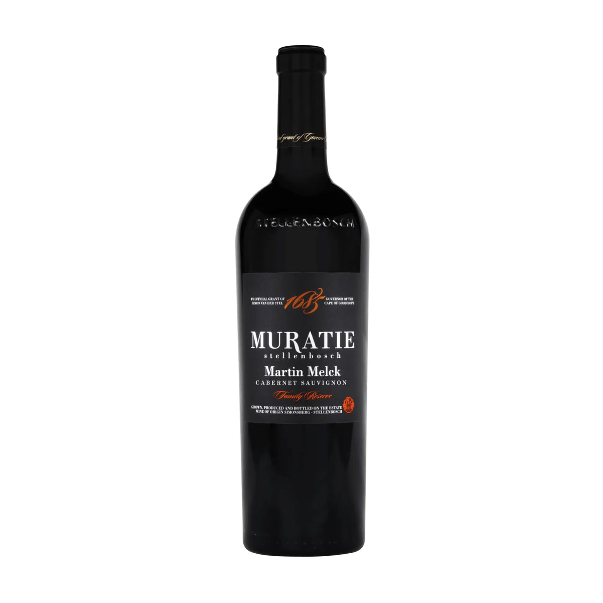 Muratie Estate-Martin Melck Cabernet Sauvignon Reserve, Rotwein aus der Region Stellenbosch, Suedafrika