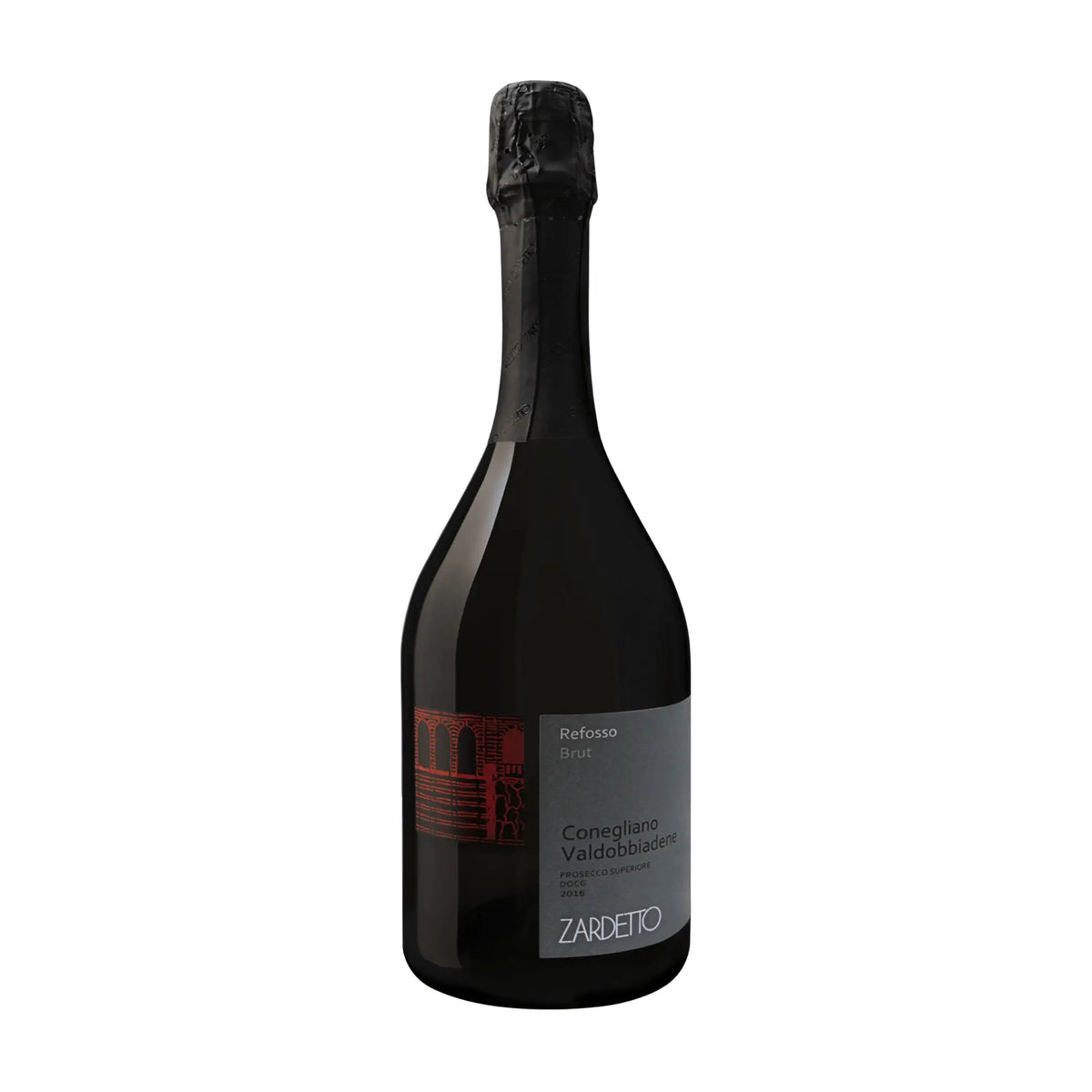 Zardetto-Refosso Prosecco Superiore DOCG brut, Schaumwein aus der Region Venetien, Italien