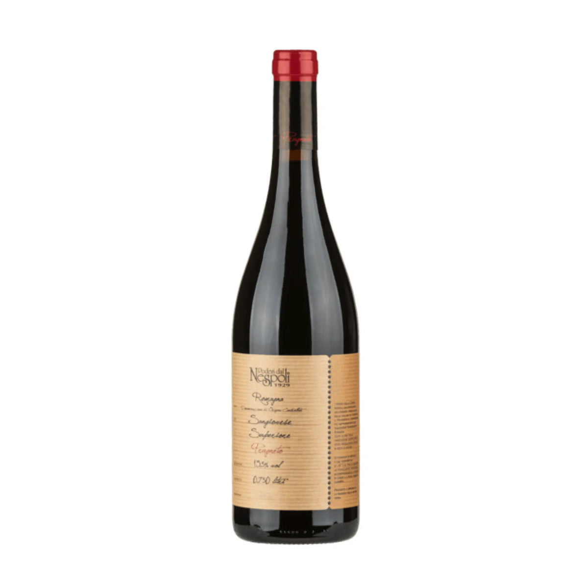 Poderi dal Nespoli-Prugneto Romagna Sangiovese, Rotwein aus der Region Emilia-Romagna, Italien