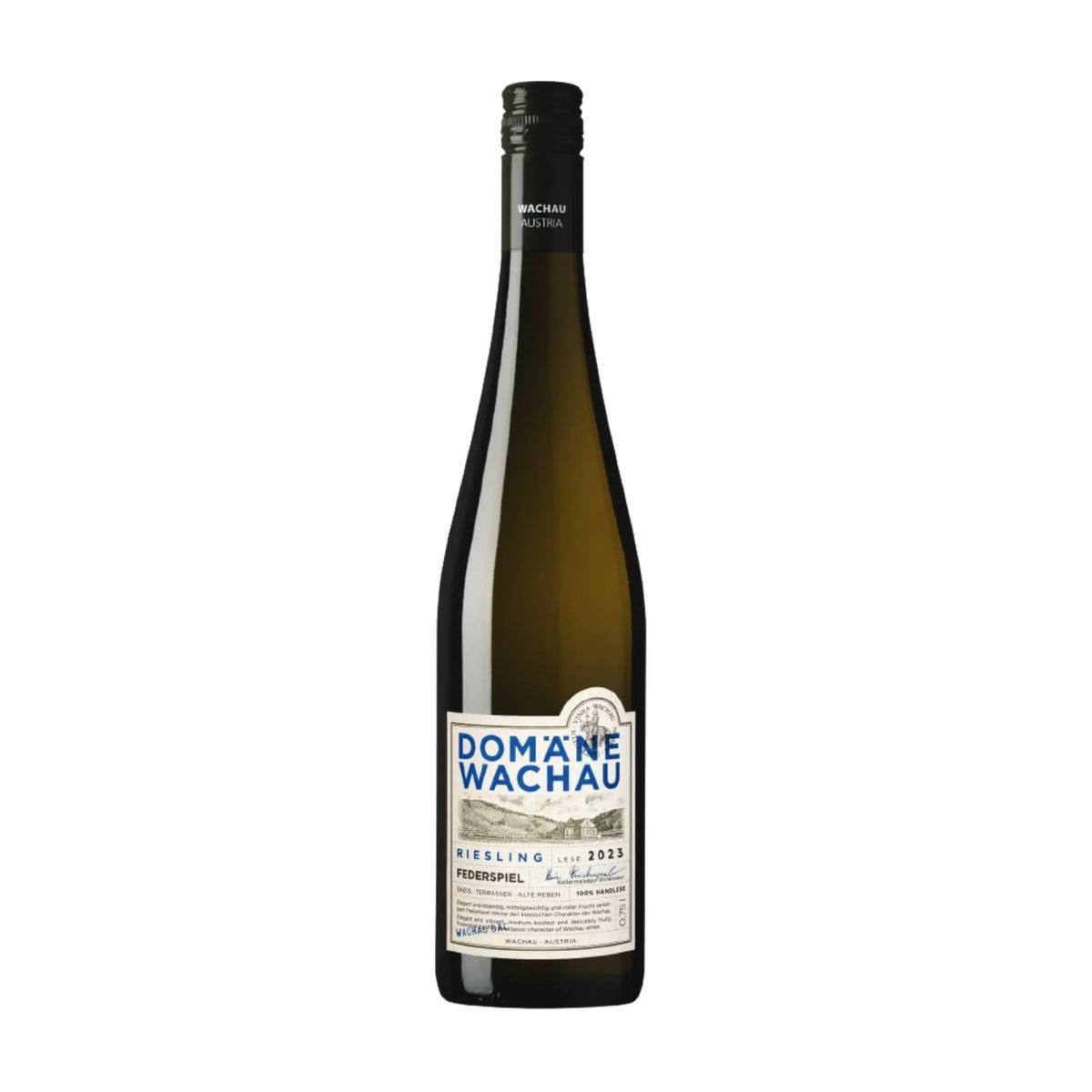 Riesling Federspiel Classic 2023 vom Weingut Domäne Wachau, Weißwein, aus der Region Wachau, Österreich