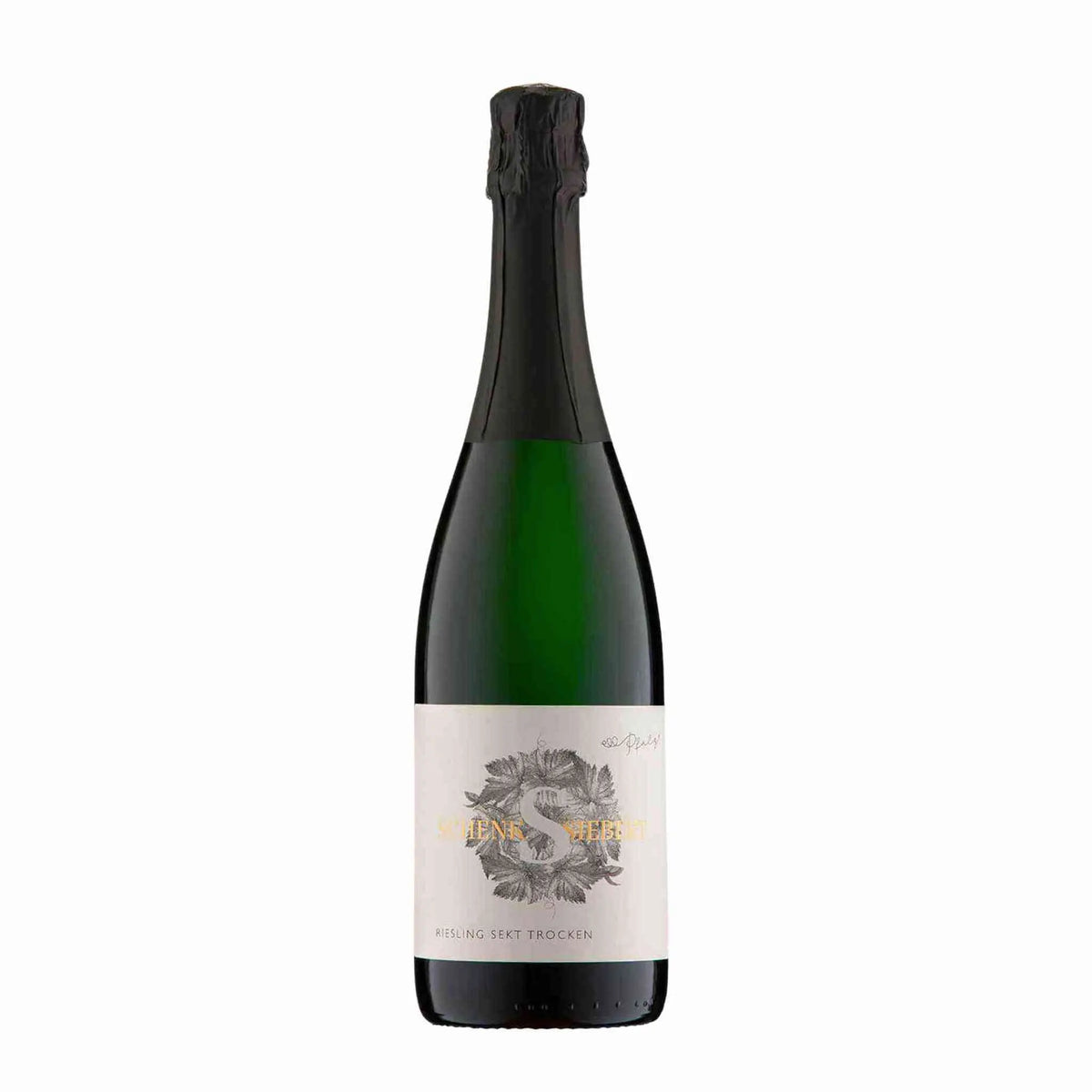 Riesling Sekt trocken vom Weingut Schenk Siebert, Schaumwein aus der Pfalz, Deutschland