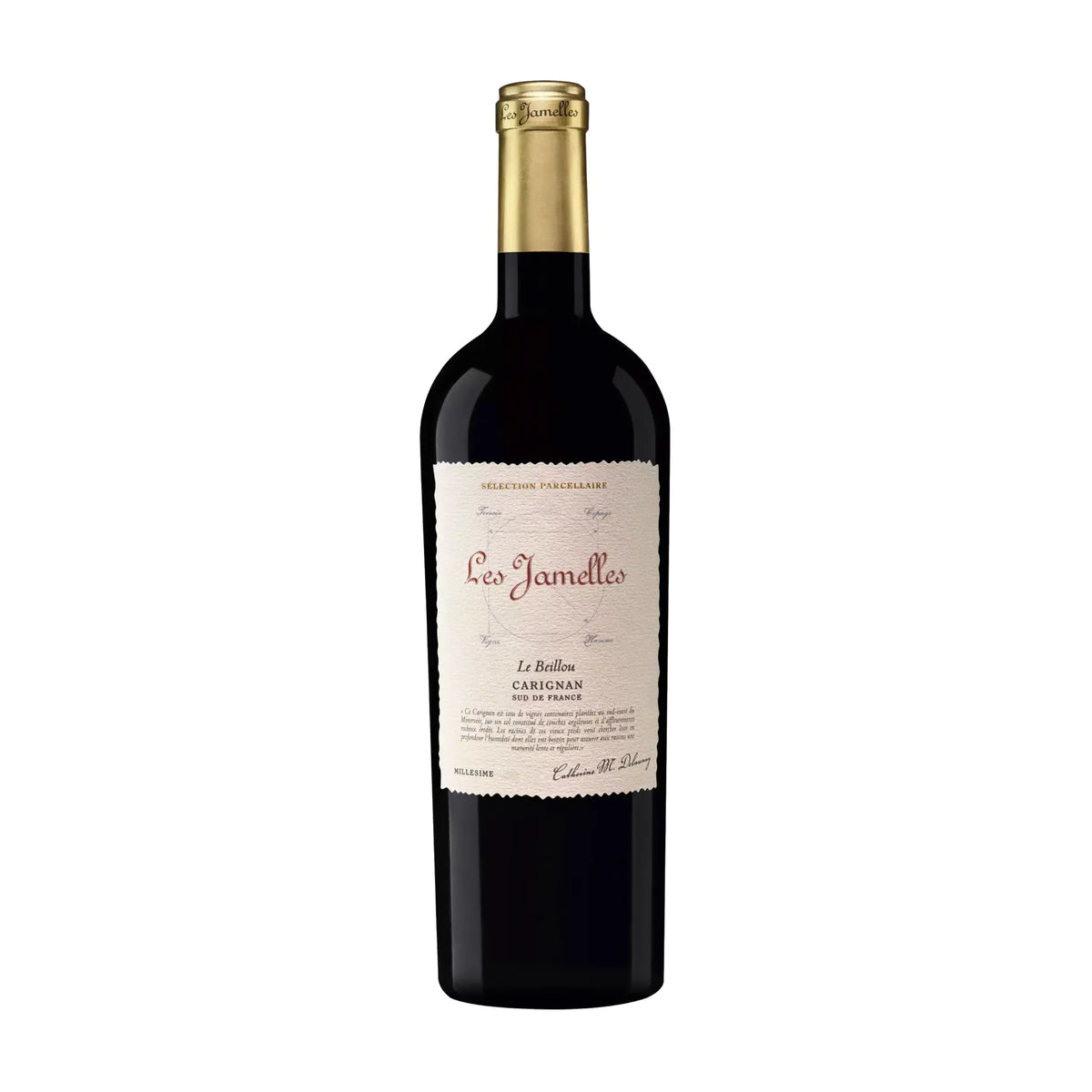 Les Jamelles-Rotwein-Carignan-Frankreich-Languedoc-Roussillon-2019 Carignan Le Beillou Sélection parcellaire-WINECOM