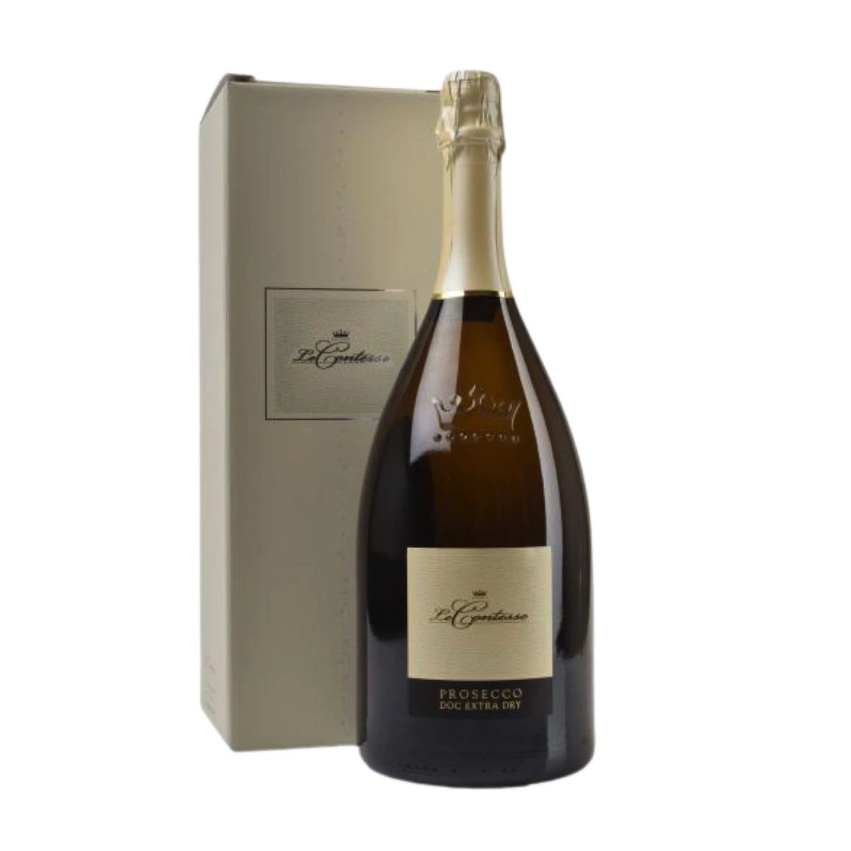 Le Contesse - Prosecco Spumante Extra Dry DOC 1.5L, Schaumwein aus der Region Venetien, Italien