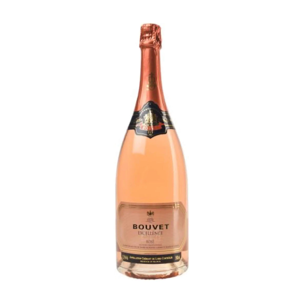 Bouvet Ladubay - Excellence Crémant de Loire Brut Rosé 1.5L, Schaumwein aus der Region Loire, Frankreich