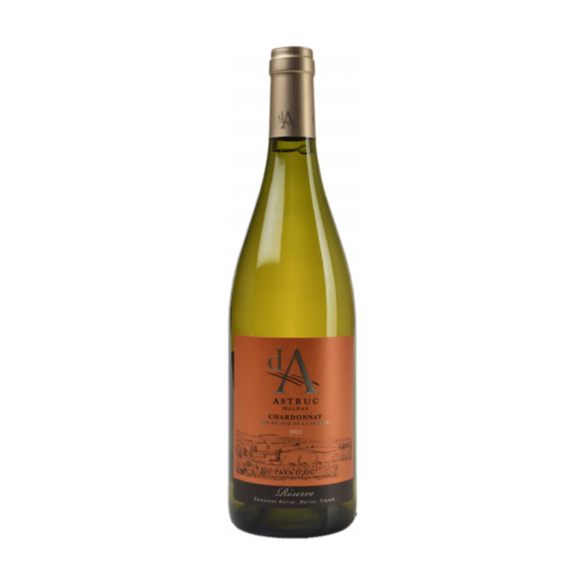 Domaine Astruc - 2023 Chardonnay Reserve Languedoc Vin de Pays d'Oc, Weißwein aus der Region Languedoc-Roussillon, Frankreich