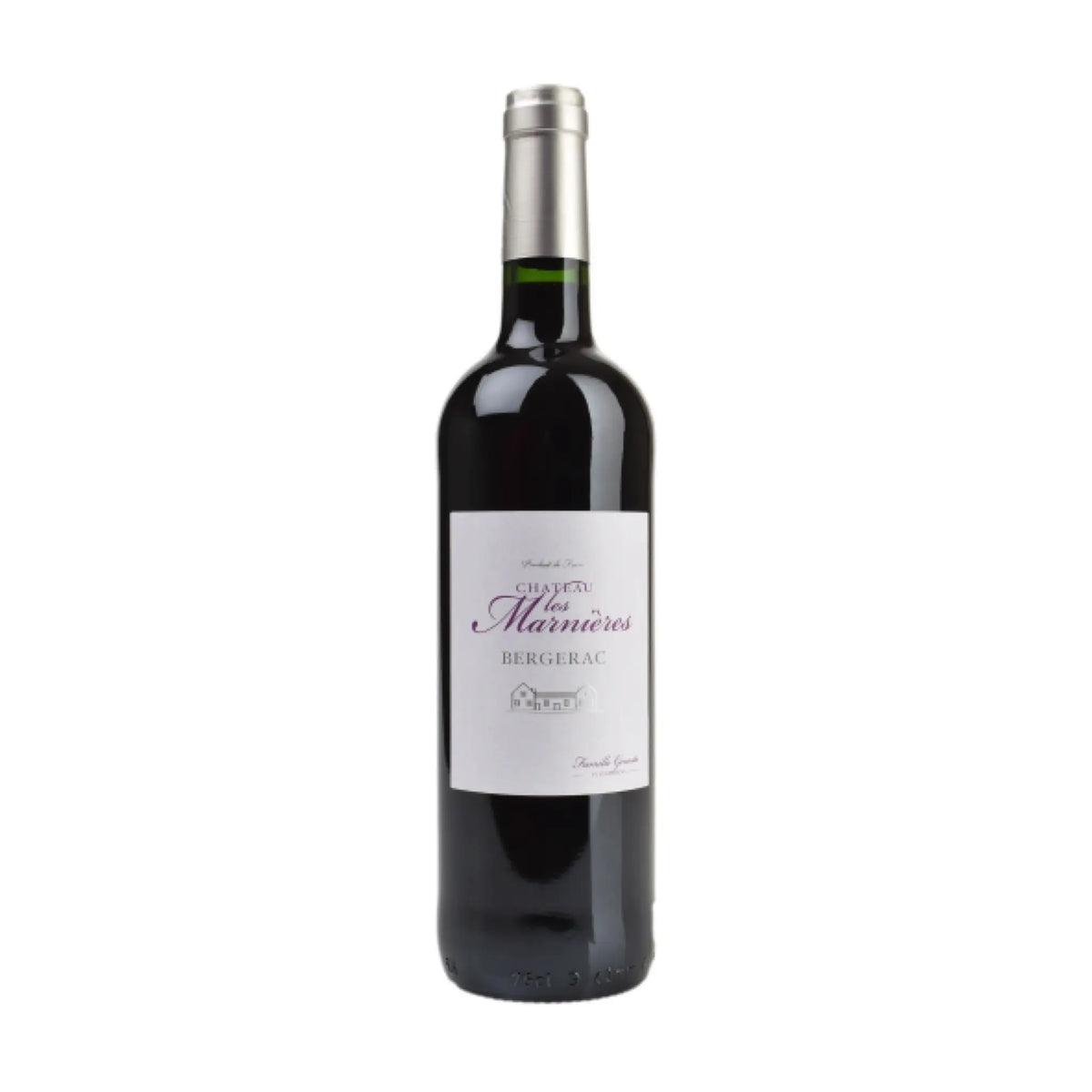 Chateau Les Marnieres - 2022 Bergerac rouge AOC, Rotwein aus der Region Sud-Ouest, Frankreich