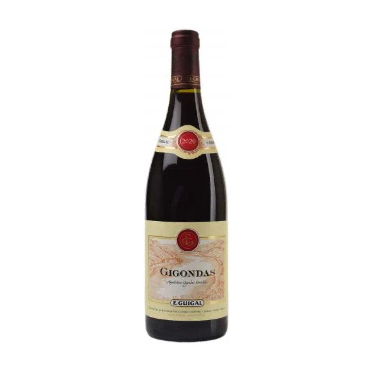 E. Guigal-Rotwein-Grenache, Mourvedre, Syrah-2020 Gigondas Rhone AOC-WINECOM