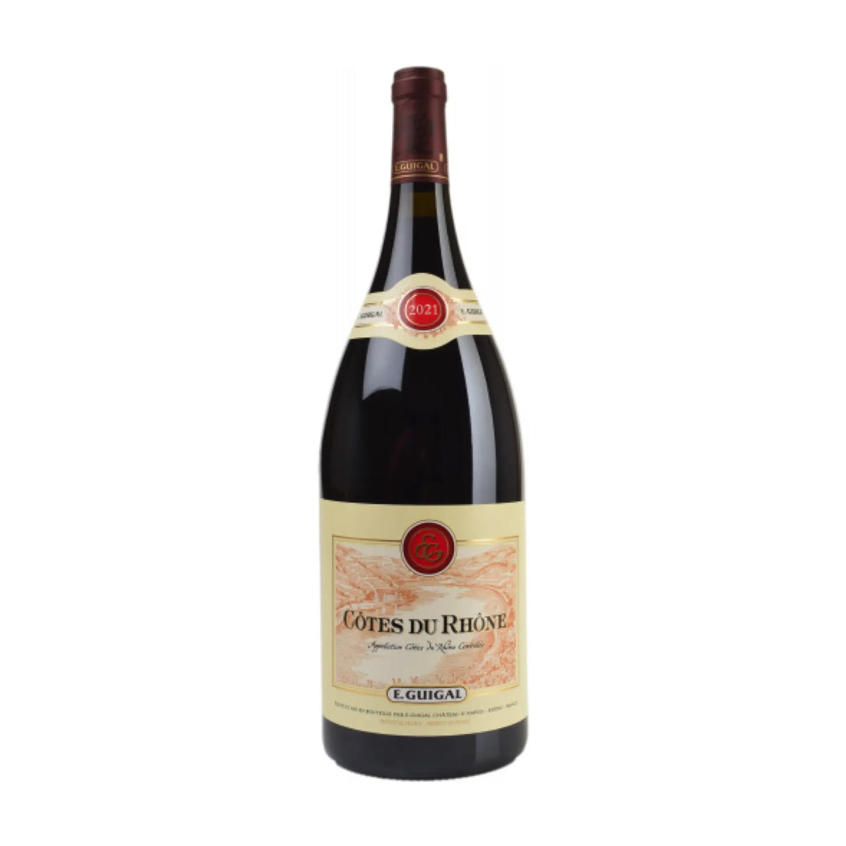 E. Guigal-Rotwein-Syrah, Grenache, Mourvedre-2021 Cotes-du-Rhone AOC 1.5L-WINECOM