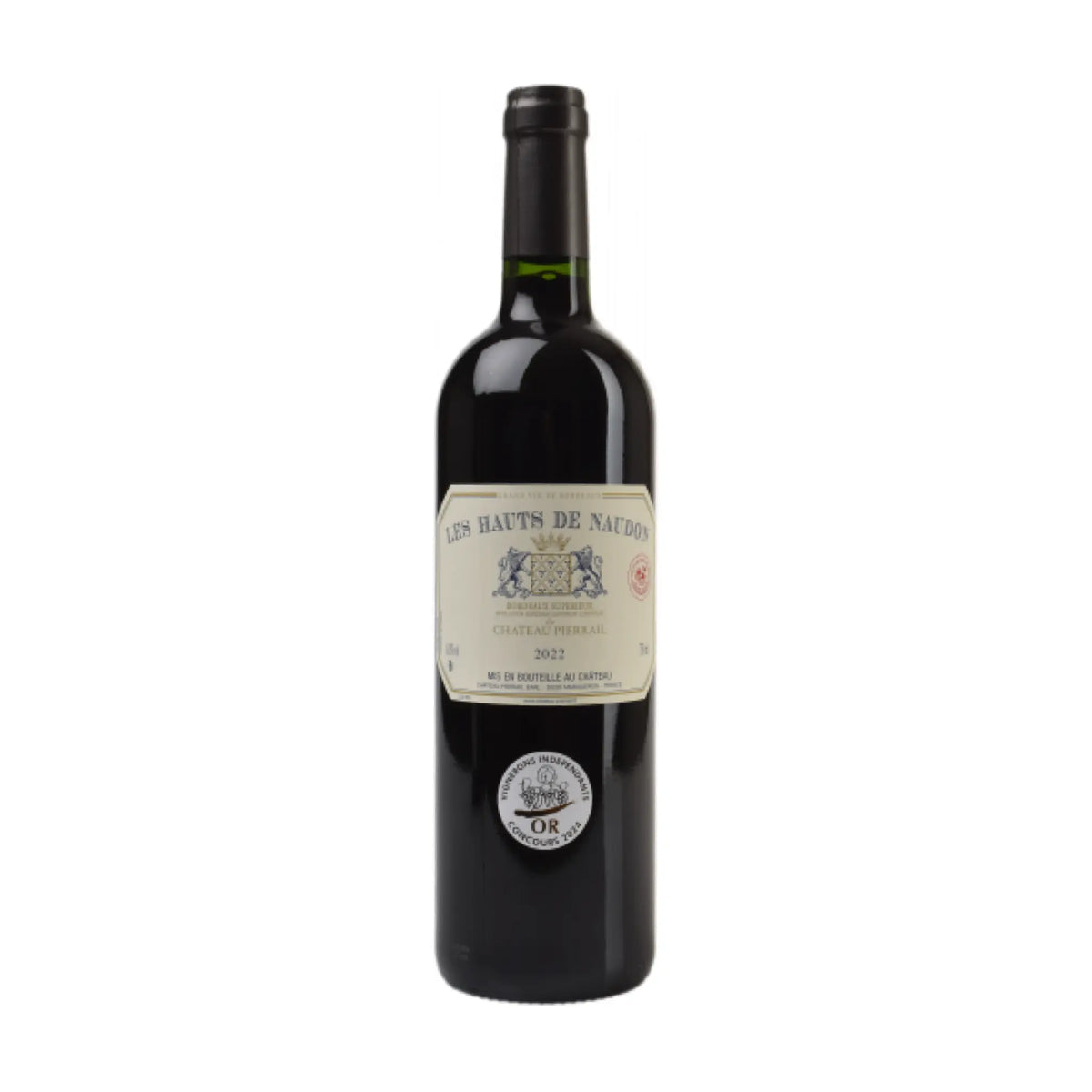 Château Pierrail-Rotwein-Merlot, Cabernet Sauvignon, Cabernet Franc-2022 Les Hauts de Naudon Bordeaux AOC-WINECOM