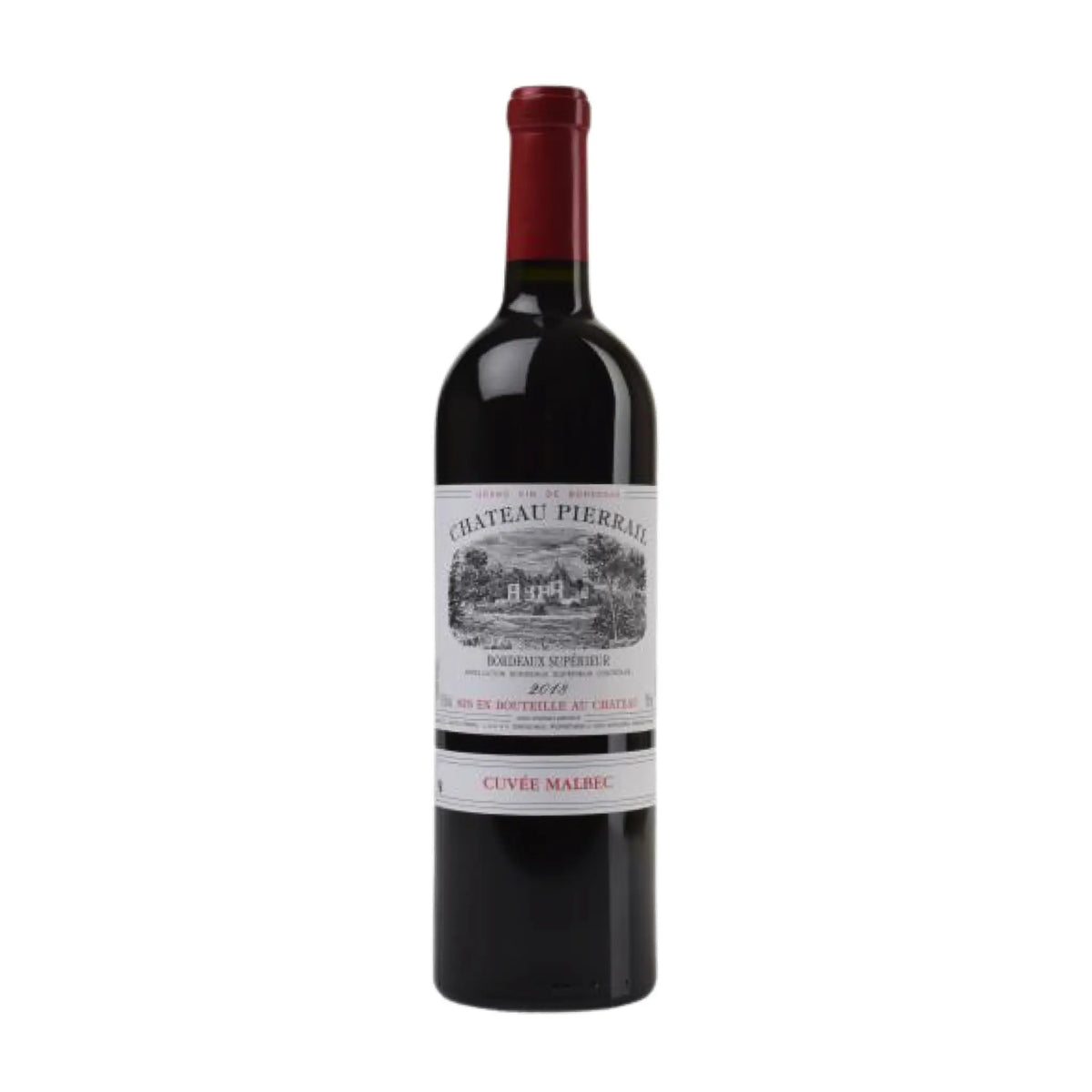 Château Pierrail - 2018 Cuvée Malbec Bordeaux Supérior AOC, Rotwein aus der Region Bordeaux, Frankreich