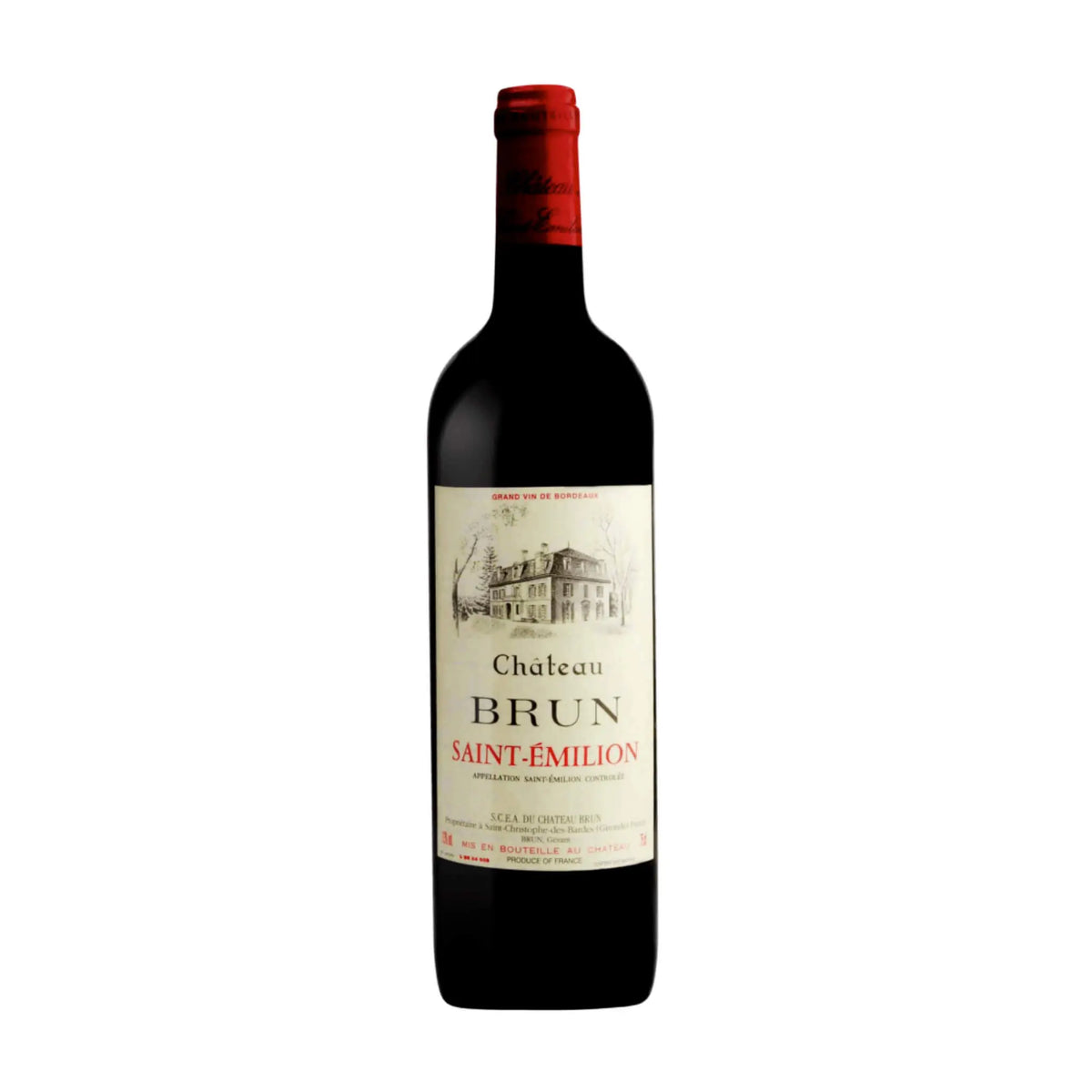 Château Brun - 2016 St. Emilion Grand Cru AOC Magnum 1.5L, Rotwein aus der Region Bordeaux, Frankreich