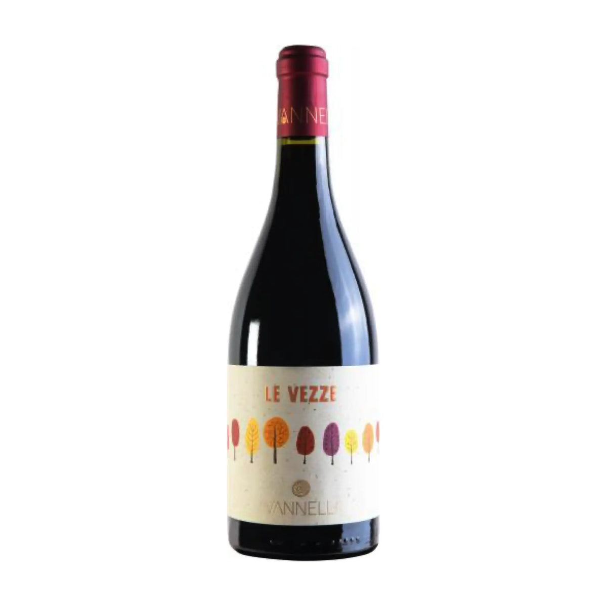 Vini Vannelli - 2021 Le Vezze Rosso Lazio IGT, Rotwein aus der Region Sizilien, Italien