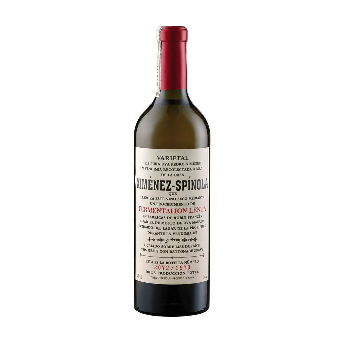 Ximénez-Spinola-Weißwein-Pedro Ximénez-Spanien-Jerez-Xérèz-Sherry-Fermentacion Lenta-WINECOM