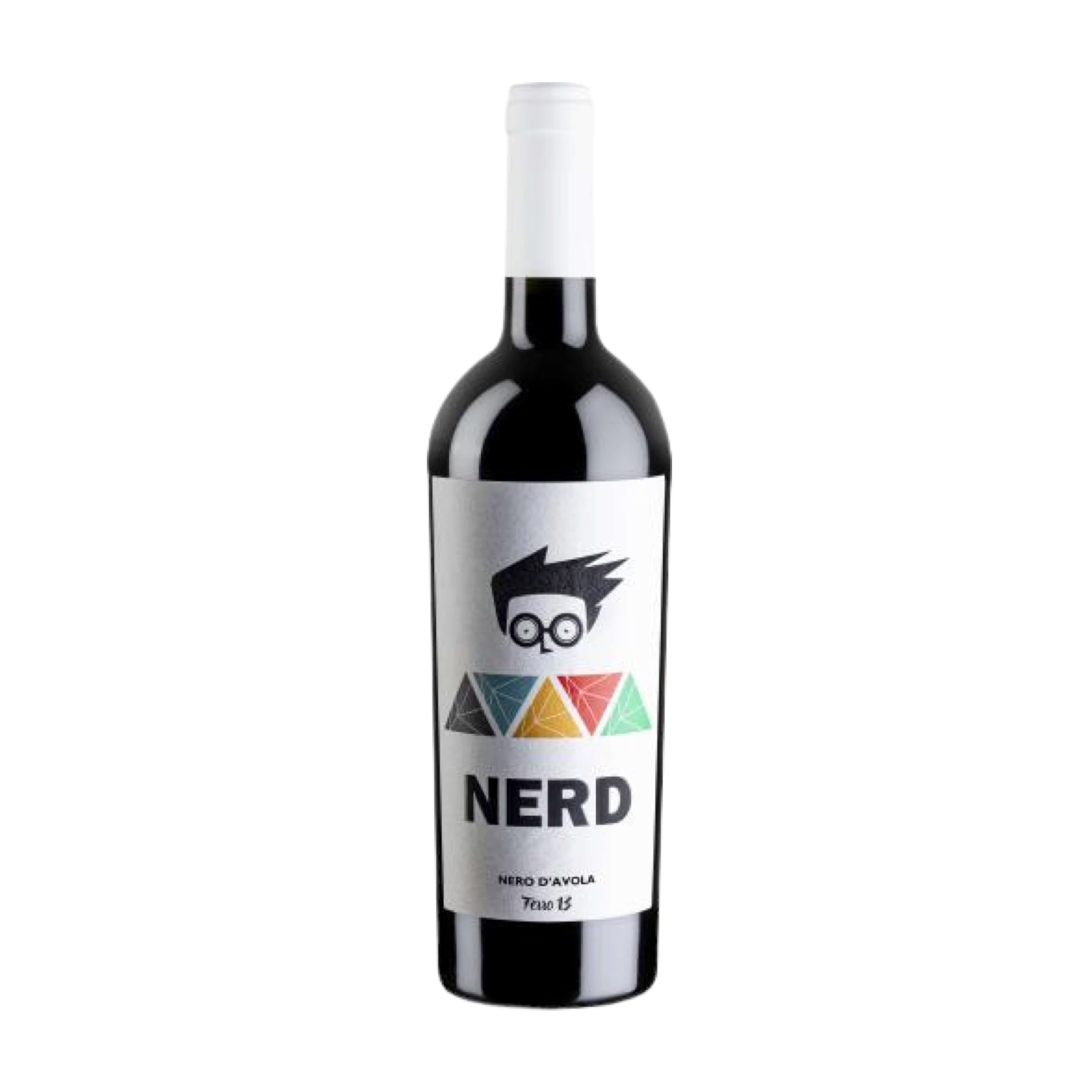 Nero d'Avola bottiglia con 5 accessori vino